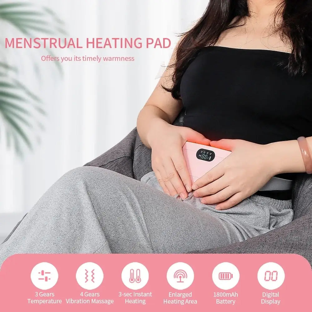 Portable Cordless Menstrual Heating Pad For Periods Cramps and Backpain Relief