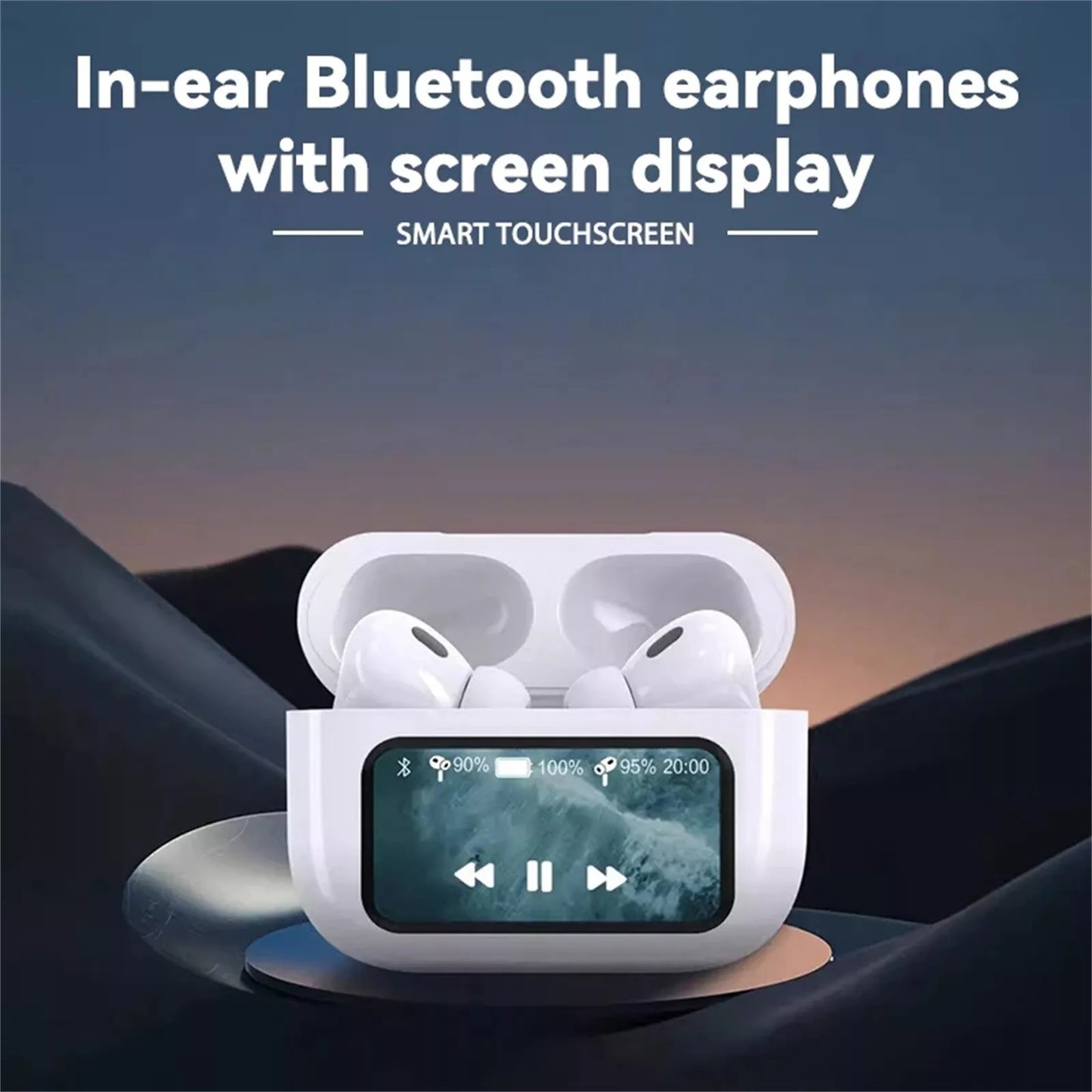 Touch Screen Airpods - Active Noise Cancellation and with Long Battery Life